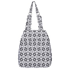 Ellipse Pattern Ellipse Dot Pattern Center Zip Backpack by Apen