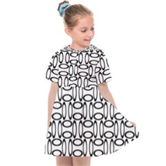 Ellipse Pattern Ellipse Dot Pattern Kids  Sailor Dress by Apen