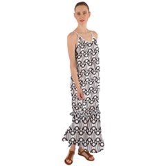 Ellipse Pattern Ellipse Dot Pattern Cami Maxi Ruffle Chiffon Dress by Apen