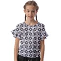 Ellipse Pattern Ellipse Dot Pattern Kids  Cut Out Flutter Sleeves View1