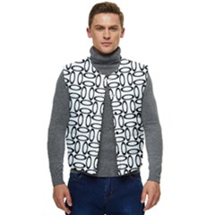 Ellipse Pattern Ellipse Dot Pattern Men s Button Up Puffer Vest	 by Apen