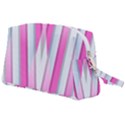 Geometric 3d Design Pattern Pink Wristlet Pouch Bag (Large) View2