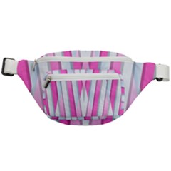 Geometric 3d Design Pattern Pink Fanny Pack