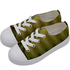 Zig Zag Chevron Classic Pattern Kids  Low Top Canvas Sneakers by Apen