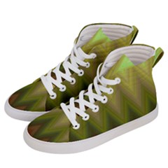 Zig Zag Chevron Classic Pattern Men s Hi-top Skate Sneakers by Apen