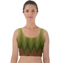 Zig Zag Chevron Classic Pattern Velvet Crop Top View1