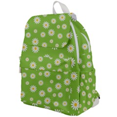 Daisy Flowers Floral Wallpaper Top Flap Backpack by Apen