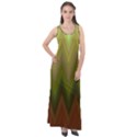 Zig Zag Chevron Classic Pattern Sleeveless Velour Maxi Dress View1