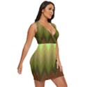 Zig Zag Chevron Classic Pattern Draped Bodycon Dress View3