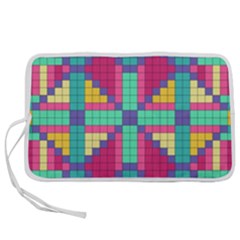 Checkerboard Squares Abstract Texture Patterns Pen Storage Case (s) by Apen