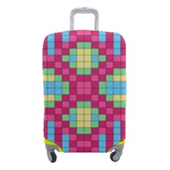 Checkerboard Squares Abstract Texture Pattern Luggage Cover (small) by Apen