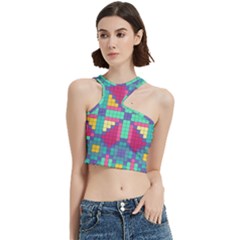 Checkerboard Squares Abstract Texture Patterns Cut Out Top by Apen