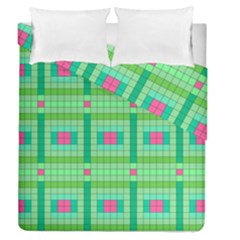 Checkerboard Squares Abstract Duvet Cover Double Side (queen Size) by Apen