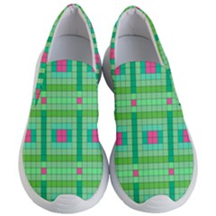 Checkerboard Squares Abstract Women s Lightweight Slip Ons by Apen