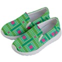 Checkerboard Squares Abstract Kids Lightweight Slip Ons View2