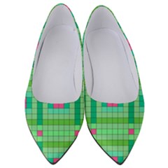 Checkerboard Squares Abstract Women s Low Heels by Apen