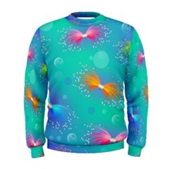 Non Seamless Pattern Blues Bright Men s Sweatshirt