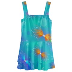 Non Seamless Pattern Blues Bright Kids  Layered Skirt Swimsuit by Dutashop