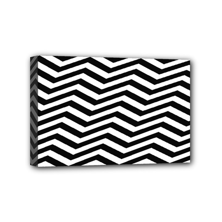 Zigzag Chevron Pattern Mini Canvas 6  x 4  (Stretched)