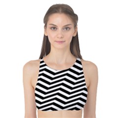 Zigzag Chevron Pattern Tank Bikini Top by Dutashop