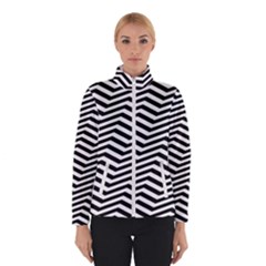 Zigzag Chevron Pattern Women s Bomber Jacket