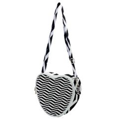 Zigzag Chevron Pattern Heart Shoulder Bag by Dutashop