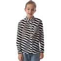 Zigzag Chevron Pattern Kids  Long Sleeve Shirt View1