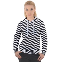 Zigzag Chevron Pattern Women s Overhead Hoodie