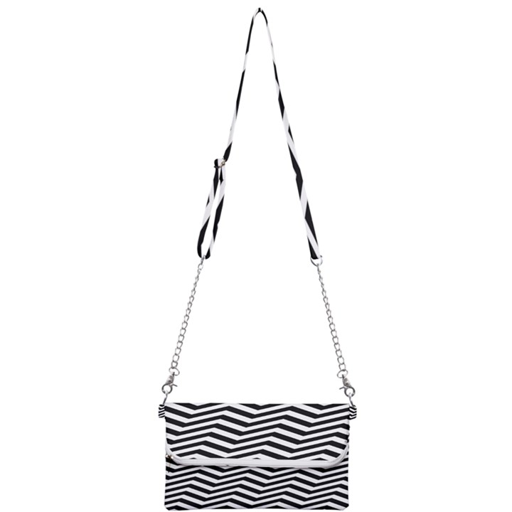 Zigzag Chevron Pattern Mini Crossbody Handbag