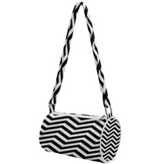 Zigzag Chevron Pattern Mini Cylinder Bag by Dutashop