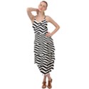 Zigzag Chevron Pattern Layered Bottom Dress View1