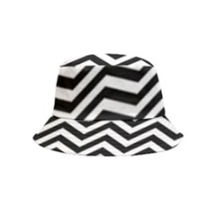 Zigzag Chevron Pattern Inside Out Bucket Hat (kids) by Dutashop