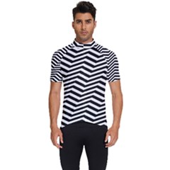 Zigzag Chevron Pattern Men s Short Sleeve Cycling Jersey by Dutashop