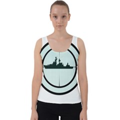 Ship Target Destroyer Warship Velvet Tank Top by Pakjumat