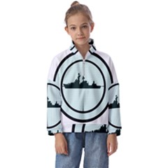 Ship Target Destroyer Warship Kids  Half Zip Hoodie by Pakjumat