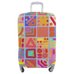 Colourful Abstract Shapes Luggage Cover (medium) by Pakjumat