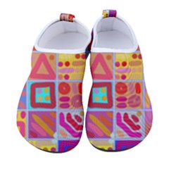 Colourful Abstract Shapes Women s Sock-style Water Shoes