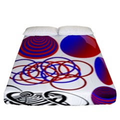 Illusion Optical Illusion Pattern Fitted Sheet (king Size) by Pakjumat