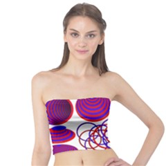 Illusion Optical Illusion Pattern Tube Top by Pakjumat