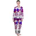 Illusion Optical Illusion Pattern Women s Long Sleeve Satin Pajamas Set	 View1