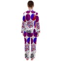 Illusion Optical Illusion Pattern Women s Long Sleeve Satin Pajamas Set	 View2