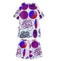 Illusion Optical Illusion Pattern Kids  Swim T-Shirt and Shorts Set View2