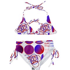 Illusion Optical Illusion Pattern Kids  Classic Bikini Set by Pakjumat