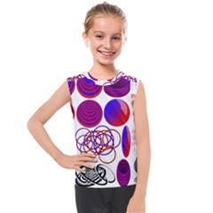 Illusion Optical Illusion Pattern Kids  Mesh Tank Top by Pakjumat