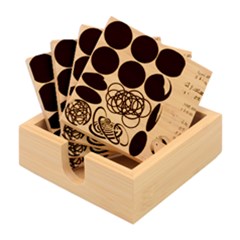 Illusion Optical Illusion Pattern Bamboo Coaster Set