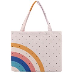 Retro Abstract Geometric Mini Tote Bag by Modalart