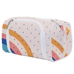 Retro Abstract Geometric Toiletries Pouch by Modalart