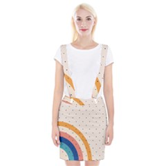 Retro Abstract Geometric Braces Suspender Skirt by Modalart