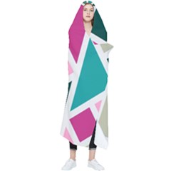 Pattern Geometric Decor Backdrop Wearable Blanket by Modalart