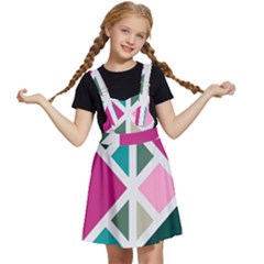 Pattern Geometric Decor Backdrop Kids  Apron Dress by Modalart